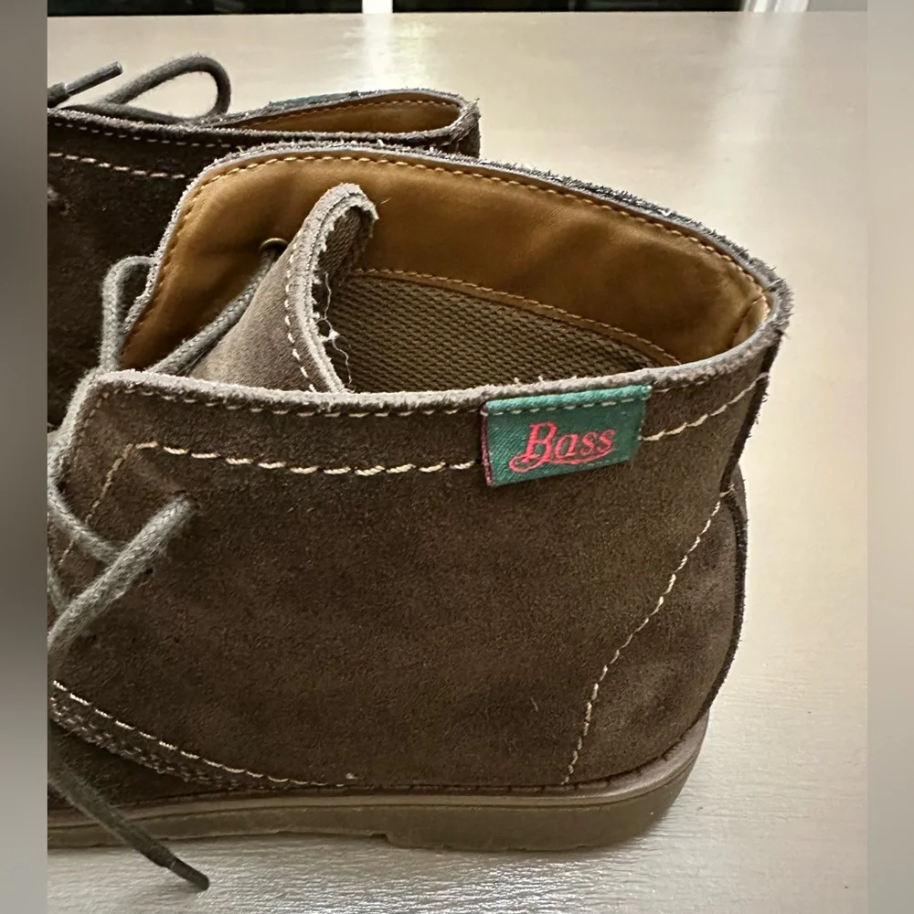 Bass Boy's Leather/Suede Chukka Boots Brown Size 6M